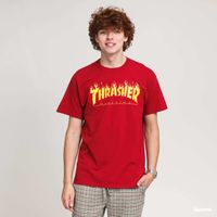 Μπλουζάκι Thrasher Flame Logo Tee Dark Red S