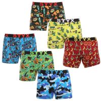 6PACK pánské boxerky Styx long art sportovní guma vícebarevné (6UN13198780) XL