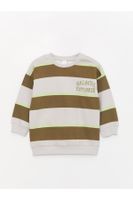 LC Waikiki Crew Neck Long Sleeve Striped Baby Boy Sweatshirt