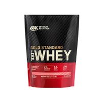 OPTIMUM NUTRITION 100% Whey Gold Standard Bag - 450g - Delicious Strawberry - Odżywki białkowe