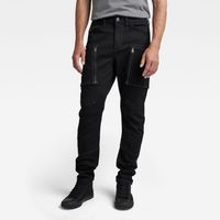 G-STAR Nohavice - Zip Point 3D skinny cargo black