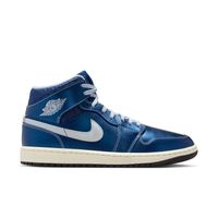 Air Jordan 1 Mid SE "Metallic Blue Quilted" Wmns - Dámske - Tenisky Jordan - Modré - IM5128-001 - Veľkosť: 40.5