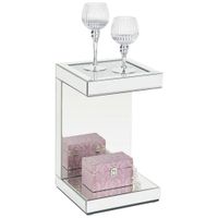 Xora PRÍRUČNÝ STOLÍK, strieborná