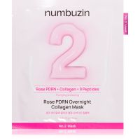 Numbuzin No. 2 Rose PDRN OverNight Collagen Mask tiefenwirksame nährende Maske für die Nacht 4 St.