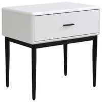 Livetastic NOČNÝ STOLÍK, biela, 54/55/40 cm