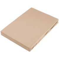 Novel NAPÍNACIA PLACHTA NA BOXSPRIN, džersej, hnedá, 180/220 cm