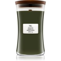 Woodwick Frasier Fir dišeča sveča z lesenim stenjem 609.5 g