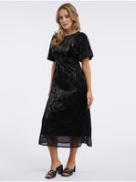 Orsay Black Women's Sequin Midis Dress - Women's