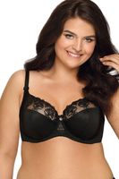 Nevyztužená podprsenka Ava Lingerie 1922 Freesia Černá 70C