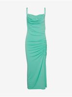 Green women's midi dress with straps VERO MODA Hevi - Women's