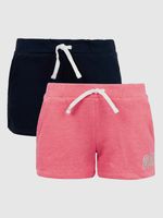 GAP Kinder Shorts 2 Stk Schwarz Rosa