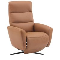 Livetastic RELAXAČNÉ KRESLO, textil, koža, hnedá