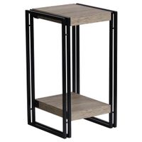 Carryhome PRÍRUČNÝ STOLÍK, čierna, farba duba