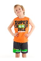 Denokids Crocodile Boy T-shirt Short Set