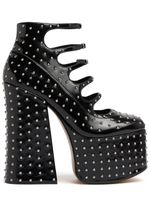 165mm Kiki Studded Leather Pumps
