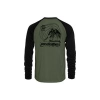 HORSEFEATHERS Tričko Shank LS - thyme GREEN velikost M