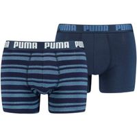 Puma HERITAGE STRIPE BOXER 2P Мъжки боксерки, тъмносин, размер