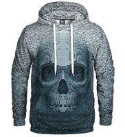 Aloha From Deer Unisex's Pixel Skull Hoodie H-K AFD343