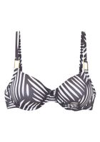 LASCANA Bikini gornji dio  antracit siva
