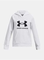 Bílá holčičí mikina s kapucí Under Armour Rival