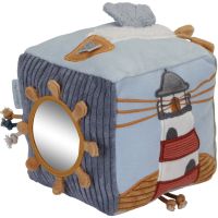 Little Dutch Soft Activity Cube Sailors Bay mäkké senzorické hracie kocky 1 ks