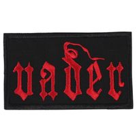naszywka VADER - LOGO black/red - CARTON