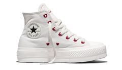 Converse Chuck Taylor All Star Lift Platform Valentine's Day White Žene - Tenisice Converse - Bijela - A19058C-8 - Size: 8