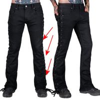 Herrenhose (Jeans) WORNSTAR - Hellraiser - Black Denim - Black - BESCHÄDIGT 34