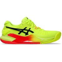 ASICS GEL-RESOLUTION 9 CLAY PARIS W Дамски обувки за тенис, светлоотразителен неон, размер 39.5