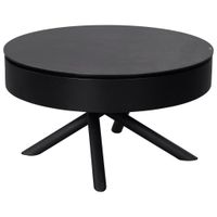 Novel KONFERENČNÝ STOLÍK, čierna, bronzová, kov, sklo, keramika, kompozitné drevo, 73.5/73,5/42 cm