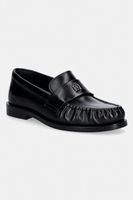 Calvin Klein mocasini pentru femei, din piele ROUND LOAFER LTH HDW