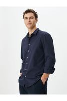 Koton Classic Shirt Slim Fit Long Sleeve Buttoned