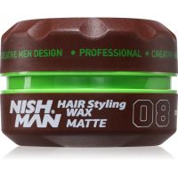 Nish Man 08 stylingový vosk pro krátké vlasy s matným efektem 150 ml