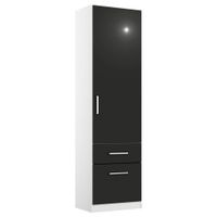 Rauch Möbel SKRIŇA S OTOČNÝMI DVERAMI, sivá, biela, 47/210/54 cm