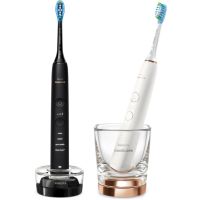 Philips Sonicare 9000 DiamondClean HX9914/57 ηχητική ηλεκτρική οδοντόβουρτσα, 2 σώματα Black and Rosegold 2 τμχ