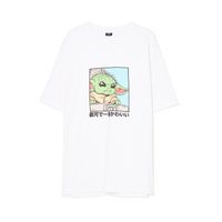 Cropp - Majica s potiskom Baby Yoda - kremna