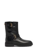 Leather Biker Boots