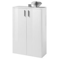 Carryhome SKRINKA NA TOPÁNKY, biela, 80/120/35 cm