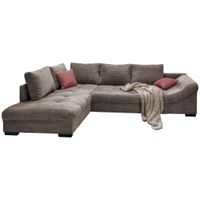 MID.YOU ROHOVÁ SEDAČKA, textil, šedohnědá