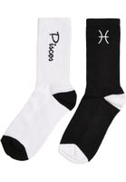 Zodiac Socks 2-Pack Black/White Fish