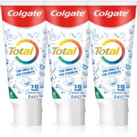 Colgate Total Junior паста за зъби за съвършено почистване на зъби и устната кухина за деца 3x50 мл.