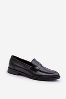Mužské kožené polobotky Loafersy Zazoo