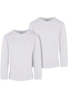 Boys' T-Shirt Pocket - 2 Pack White+White