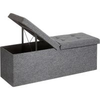 SEDACÍ BOX, textil, kompozitní dřevo, 110/38/38 cm