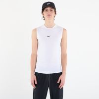 Nike Pro Men's Dri-FIT Tight Sleeveless Fitness Top White/ Black M
