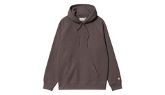 Carhartt WIP Hooded Chase Sweatshirt Brown I033661_3LN_XX Pánske - Mikiny a mikiny s kapucou Carhartt WIP - Hnedá - I033661_3LN_XX-L - Size: L