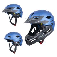Junior downhill přilba W-TEC Estreito Matt Blue S (52-56)
