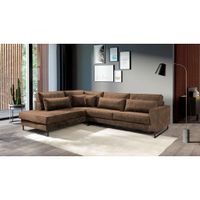Livetastic ROHOVÁ SEDAČKA, kompozitné drevo, textil, svetlohnedá