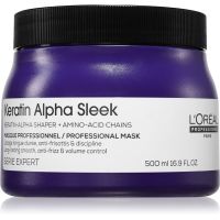L’Oréal Professionnel Serie Expert Keratin Alpha Sleek Maske mit ernährender Wirkung für ein glattes Aussehen der Haare 500 ml