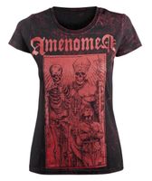 koszulka hardcore damskie - POPE AND DEATH - AMENOMEN - OMEN085DA ALLPRINT RED S
